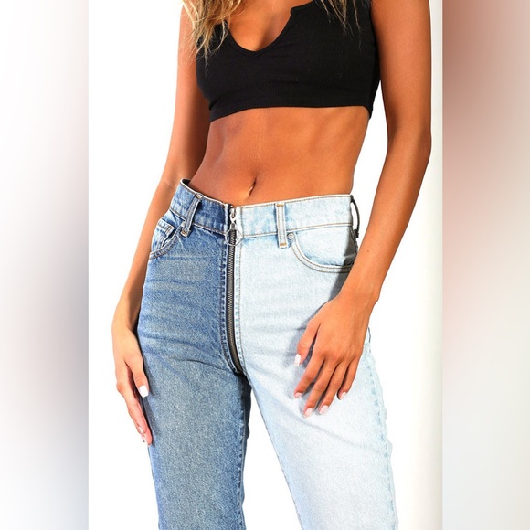 Revive Denim Two Tone Jeans - Picture 2 of 4